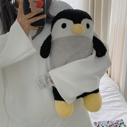 Comfortable Velvet three-Dimensional Little Penguin Pillow Nap Cushion Small Pillow Doll - Wnkrs