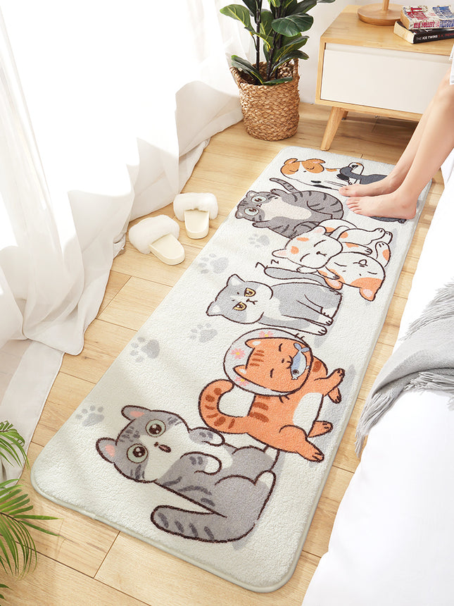 Bedroom Home Living Room Cushion Carpet Plush Floor Mat Under Bed - Wnkrs