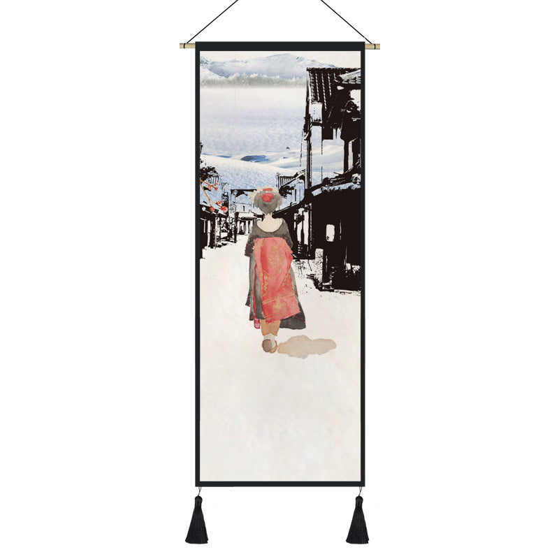 Printed Fabric Wall Hanging, 45 × 120cm
