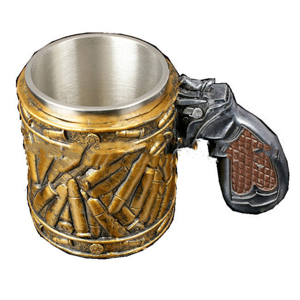 Bullet Stainless Steel Cup Personalized Pistol Style Beer Cup - Wnkrs