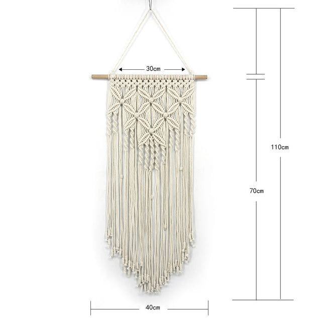 Wall Hangingr Pattern Tapestry Pendant Decoration Wave Wall Handmade Butterfly Simian Weaving - Wnkrs