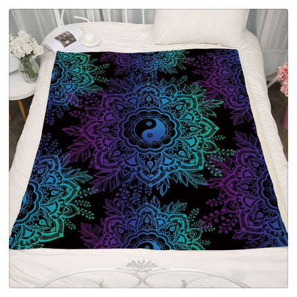 Thickened Double Layer Plush 3D Digital Printing Blanket - Wnkrs