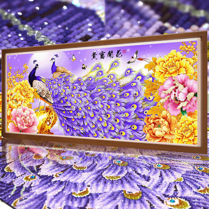 Diamond Painting Peacock Living Room New Full Diamond - Wnkrs