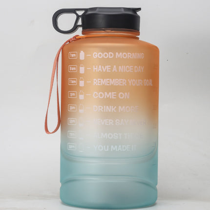 Creative Gradient 2.2L Large Capacity Sports Bottle Plastic Outdoor Gym Big Water Cup - Wnkrs