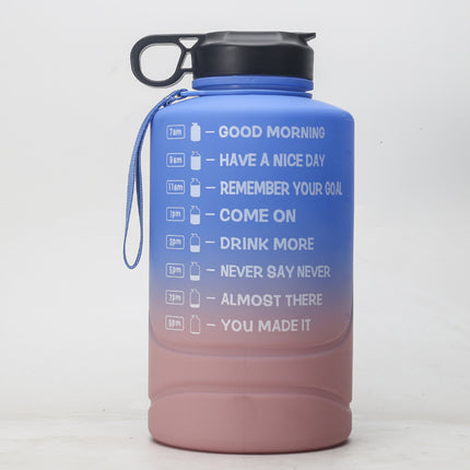 Creative Gradient 2.2L Large Capacity Sports Bottle Plastic Outdoor Gym Big Water Cup - Wnkrs