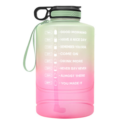 Creative Gradient 2.2L Large Capacity Sports Bottle Plastic Outdoor Gym Big Water Cup - Wnkrs