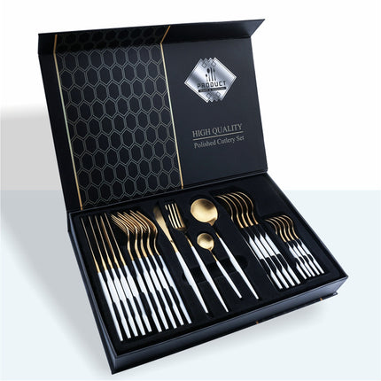 24 Piece Set Of 304 Stainless Steel Knife Gift Box - Wnkrs