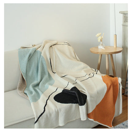 Cotton Knitted Tassel Sofa Blanket Siesta Cover Bed End Blanket - Wnkrs