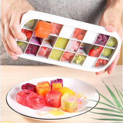 Ice Mold Household Ice Box Freezer With Cover Artifact Silicone Refrigerator Ice Mold - Wnkrs