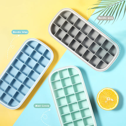 Ice Mold Household Ice Box Freezer With Cover Artifact Silicone Refrigerator Ice Mold - Wnkrs