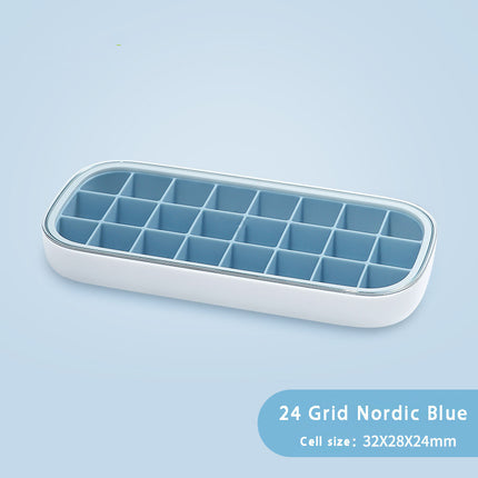 Ice Mold Household Ice Box Freezer With Cover Artifact Silicone Refrigerator Ice Mold - Wnkrs