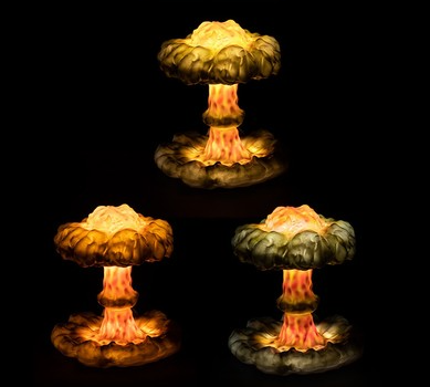 Mushroom Cloud Creative Led Table Lamp Infinite Three-Tone Light Eye Protection Lamp - Wnkrs