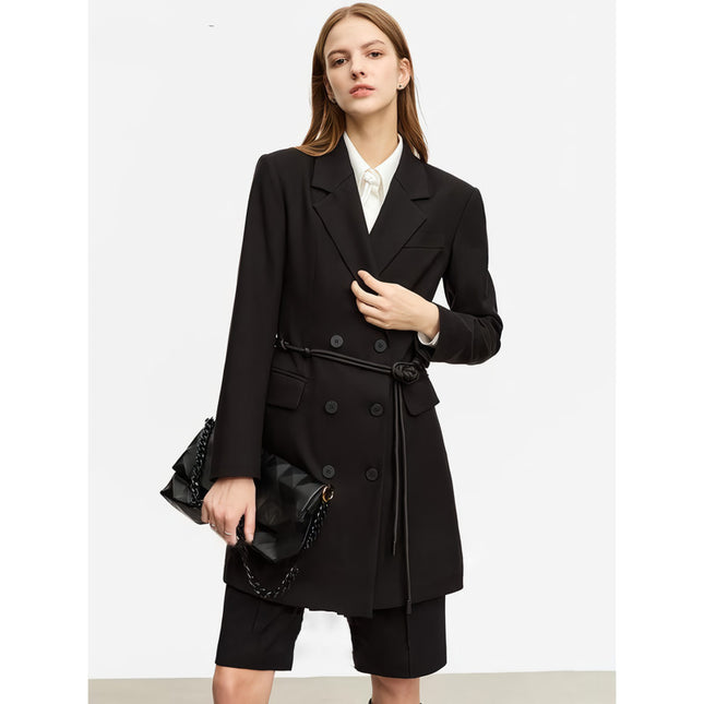 Blazer elegante de otoño de corte entallado para mujer