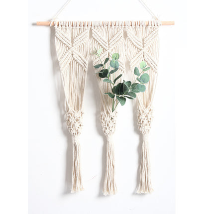 Woven Tapestry Bohemian Dried Flower Pot Rack - Wnkrs