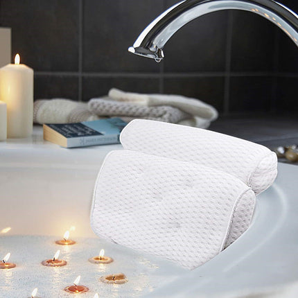 4D Net Bathtub Pillow 7 Suction Cups SPA Bath Pillow - Wnkrs