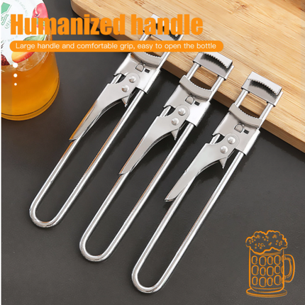 New Stainless Steel Labor-saving Capping Device Household Laoganma Quick Bottle Opener Non-slip Cap Opener Capping Device - Wnkrs