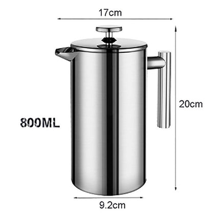 French Press Coffee Maker Stainless Steel Coffee Percolator - Wnkrs