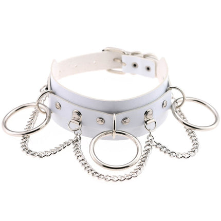 Women's Hoops and Chains Choker Necklace - Wnkrs