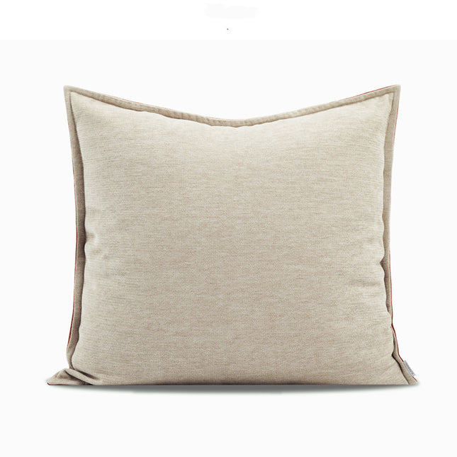 Contrasting Color Imitation Cashmere Cushion New Chinese Style Pillow - Wnkrs