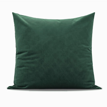 Dark Green Geometric Quilted Three-dimensional New Chinese Pillow - Wnkrs