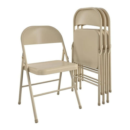 4-Pack Heavy Duty Steel Folding Chairs for Outdoor & Indoor Use - Wnkrs