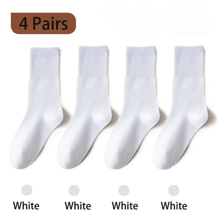 Lot de 4 paires de chaussettes amples en coton pour femmes