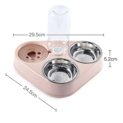 3 in 1 Pet Dog Feeder Bowl - Wnkrs