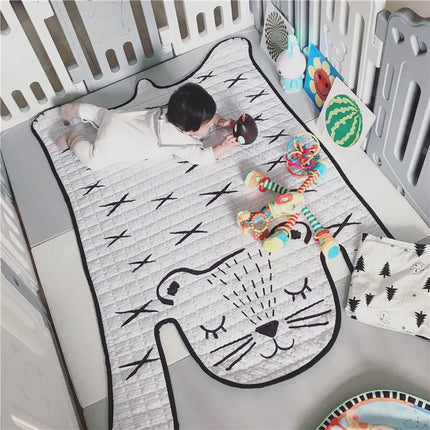 Toys Baby Play Mat Kids Carpet White Tiger Plush Rugs For Liveing Room Decoration Floor Mats Developing Mat For Children - Wnkrs