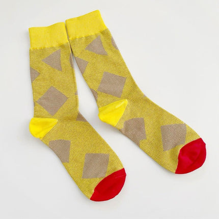 Chaussettes streetwear en coton pour hommes avec motif coloré