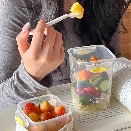 Salad Cup Light Food Fat Reduction Portable Take-out Cup Double-layer Lunch Box Yogurt Cup Oatmeal Cup Milkshake Cup - Wnkrs