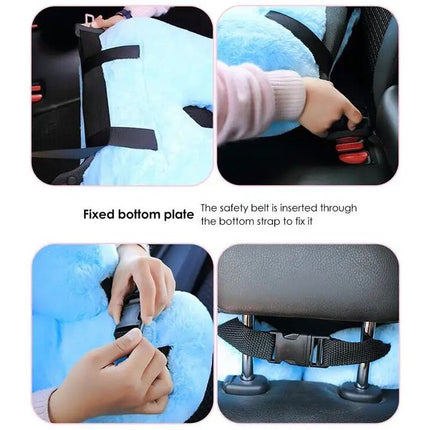 Ergonomic Car & Travel Neck Pillow with Adjustable Strap for Comfortable Support - Wnkrs