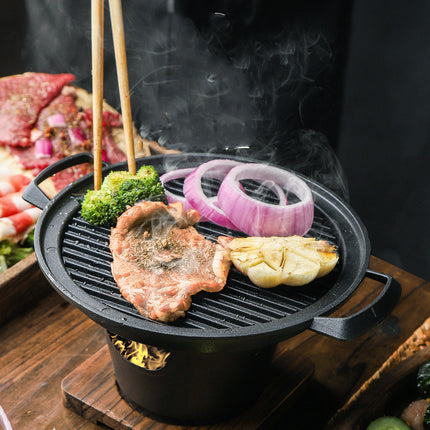 Food Non-Stick Small Barbecue Grill Household Indoor Barbecue Small Grill - Wnkrs