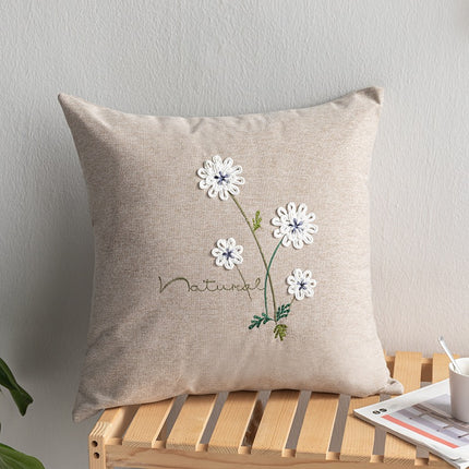 Embroidery double-faced ni embroidery hand-made retro sofa pillow - Wnkrs