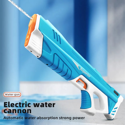 Pistolet à eau électrique avec absorption d'eau automatique pour enfants et adultes