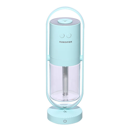 Humidificador de vapor frío USB con difusor de aceites esenciales y proyección de luz nocturna LED