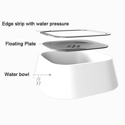 1.5L Floating Dog & Cat Water Bowl - Wnkrs