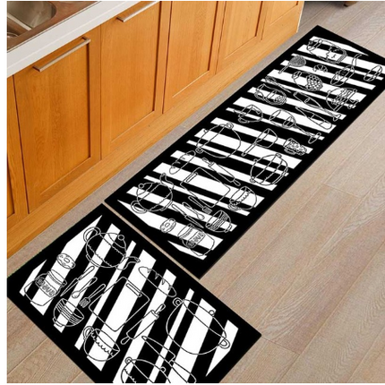 Floor mats, non-slip, oil-proof, household machine washable door mats, bathroom, bathroom, bedside rugs - Wnkrs