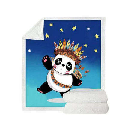 Panda series flannel blanket - Wnkrs