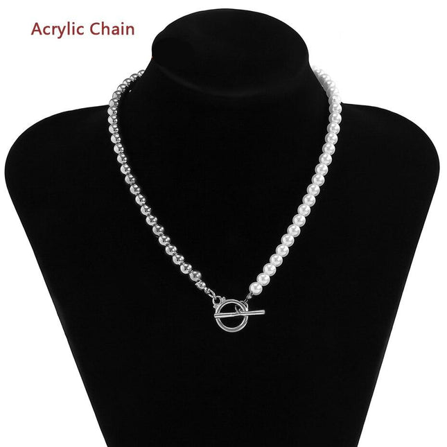 Women's Baroque Pearl Chain Necklace - Wnkrs
