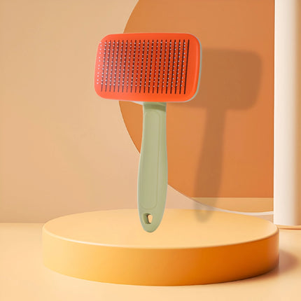 Brosse de toilettage pour animaux de compagnie avec peigne à aiguilles en acier inoxydable