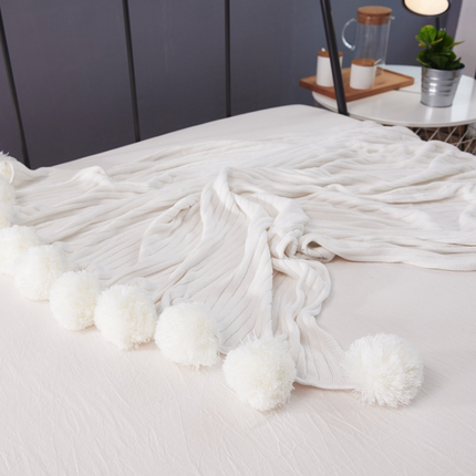 Ball carpet cotton knit blanket - Wnkrs