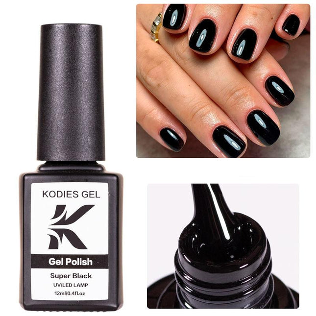 Esmalte de uñas en gel negro