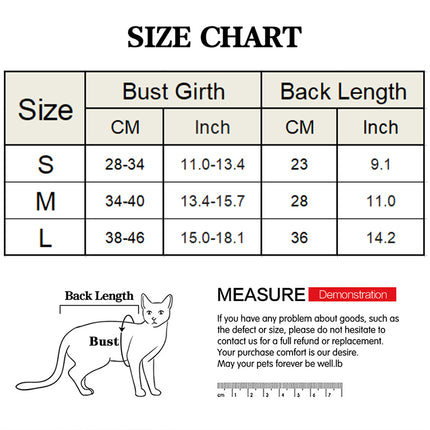 Combinaison de récupération pour stérilisation de chat et de petit chien