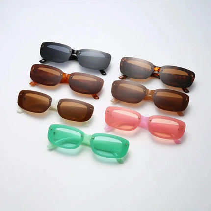 Lunettes de soleil rectangulaires couleur bonbon