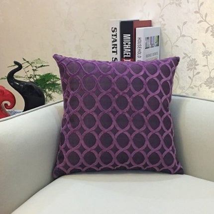 Home Decorative Sofa Throw Pillows Flannel Cushion Cover - Wnkrs