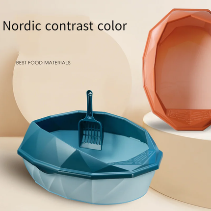 Colorful Diamond Small Cat Litter Box - Wnkrs