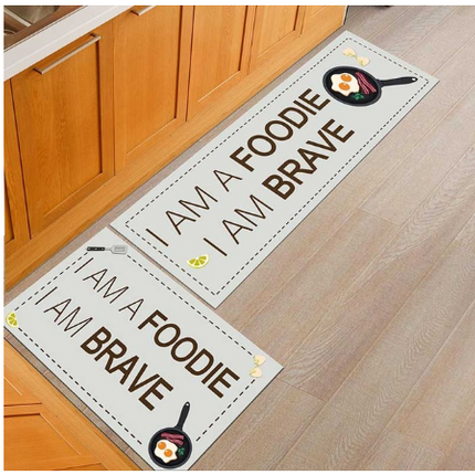 Floor mats, non-slip, oil-proof, household machine washable door mats, bathroom, bathroom, bedside rugs - Wnkrs