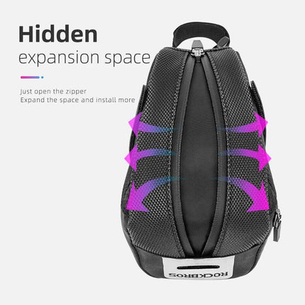 Waterproof Cycling Tail Bag with Reflective Strips and Expandable Capacity - Wnkrs