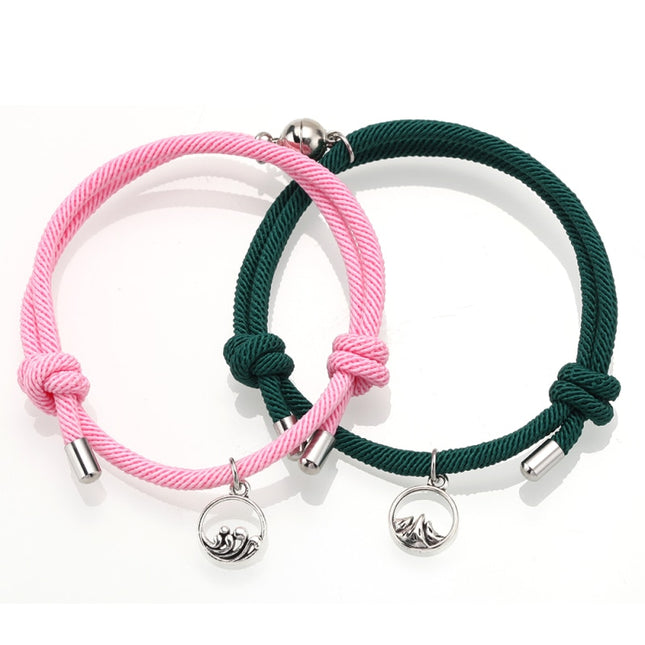 Rope Couple Bracelet with Magnite - Wnkrs