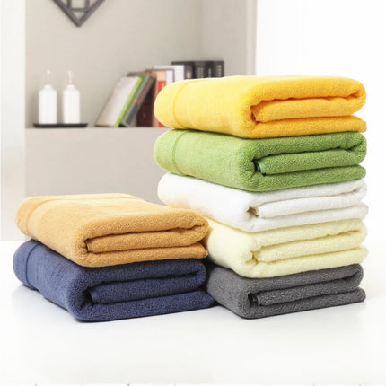 Cotton thickened plain colored bath towel - Wnkrs